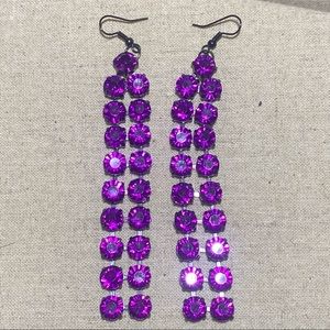 Long Purple Earrings 🔥 3 for $20